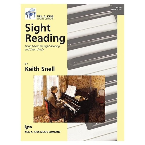 Sight Reading Level 4 by Keith Snell - Neil A. Kjos Music Company, 32 Pages, Piano Music for Sight Reading Practice