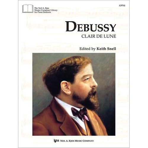 Debussy - Clair de Lune for Piano Solo Sheet Music, 7 Pages, Neil A. Kjos Music Company