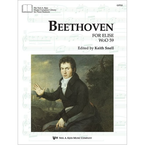 Beethoven - For Elise WoO 59 for Piano Solo Sheet Music