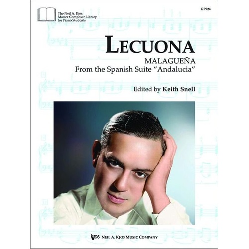 Lecuona - Malaguena for Piano, 24 Pages, Master Composer Solo Sheets, Neil A. Kjos Music Company