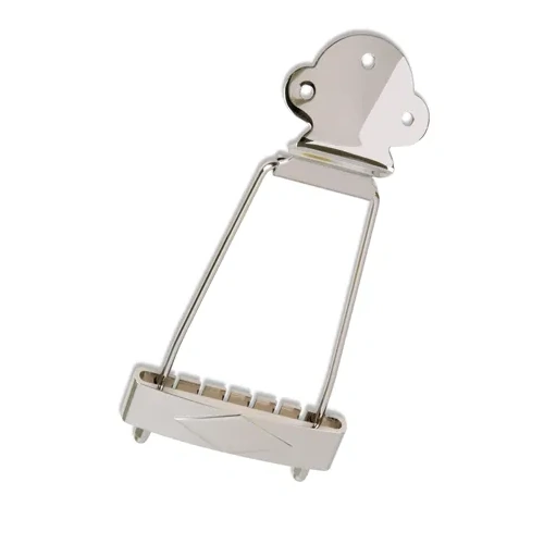 Eagle GP8289 Chrome Trapeze Style Tailpiece 115mm Arms for 6-String Semi-Acoustic Guitar