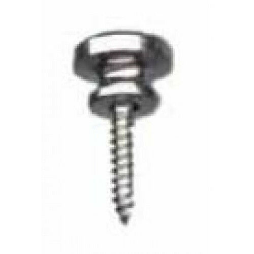 EAGLE - Nickel end pin with separate screw and felt washer, Dome top, guitar