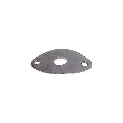 Dr Parts Oval Style Jack Plate Chrome 48.2 x 26.5mm with 2 Screws