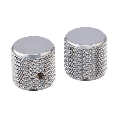 Control Knob Flat Top Chrome 6mm