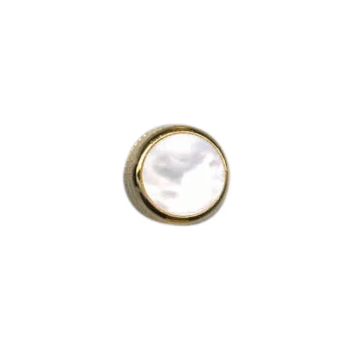 Eagle Control Knob Gold with White Pearloid Top