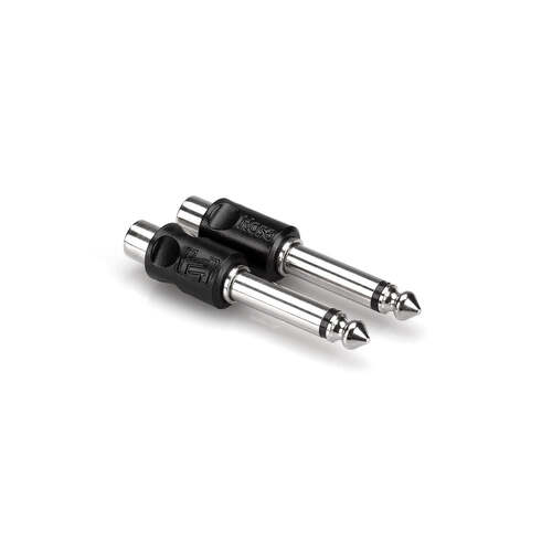 Hosa GPR-101 RCA TO 1/4 Inch TS (2 pack)