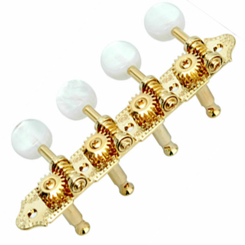 GROVER Professional 'A' Style Mandolin Machine Heads, Pearloid Buttons, Gold