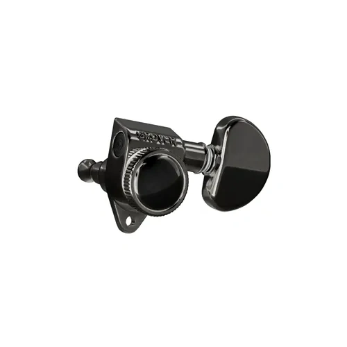 Grover Roto-Grip Standard M/H Tuning Machine - Black Chrome Set of 6