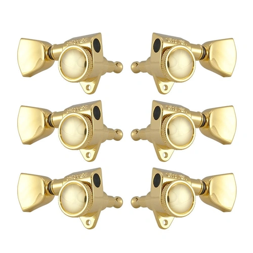 Grover Electric Locking Machine Heads 3-a-Side Gold Plated AMS Roto-Grip 18:1 Gear Ratio