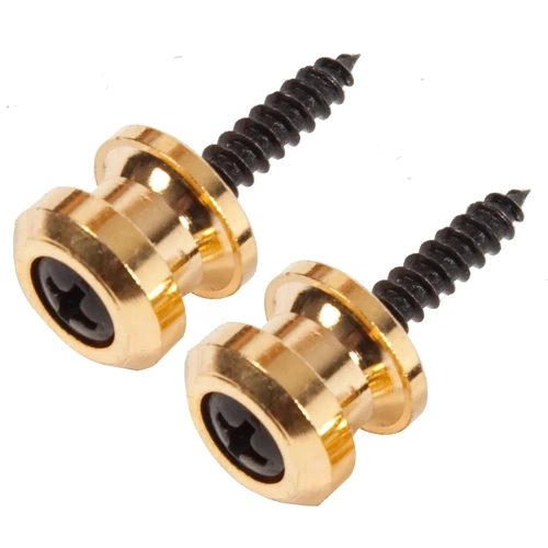 Grover Strap Lock End Pins Gold Pair