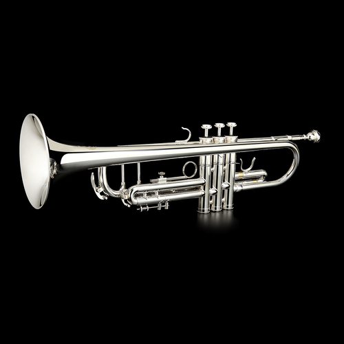 Grassi GRTR210AG Bb Trumpet Silver Plated with Backpack Case, Grease, Valve Oil & Care Cloth