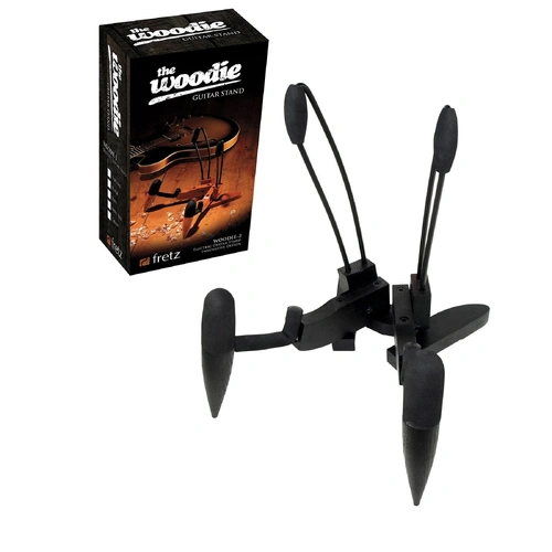 Fretz Woodie 2 Black Wooden Folding Electric Guitar Stand