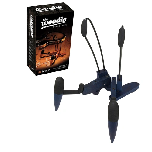 Fretz Woodie 2 Folding Electric Guitar Stand - Blue
