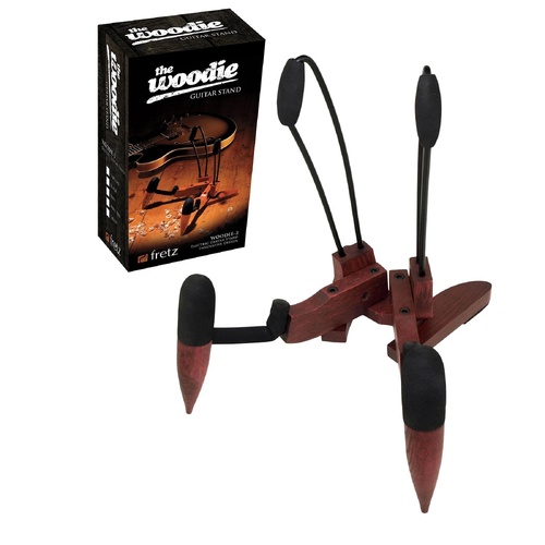Fretz Woodie 2 Folding Electric Guitar Stand Red