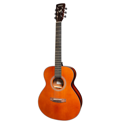 Saga GS700 Solid Spruce Top Small Body Acoustic Guitar with Gigbag