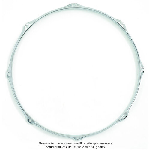 Gibraltar 13" 8 Lug Steel Power Snare Side Hoop 2.3mm Heavy-Duty Chrome