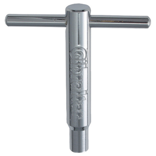 Gibraltar High Torque Drum Key - Fits Standard Tension Rods, Larger Shaft & Handle