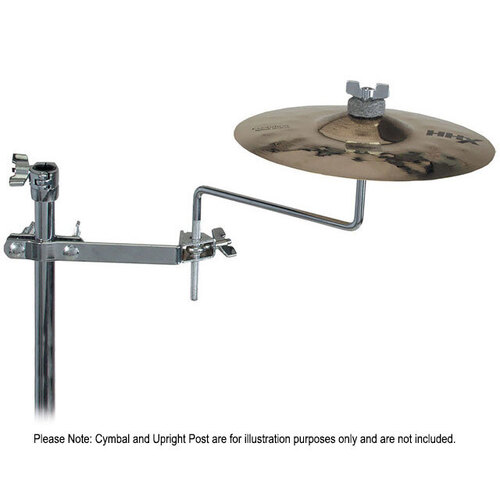 Gibraltar Cymbal Arm Mount with Adjustable Post Clamp, 8" Length, 4" Vertical