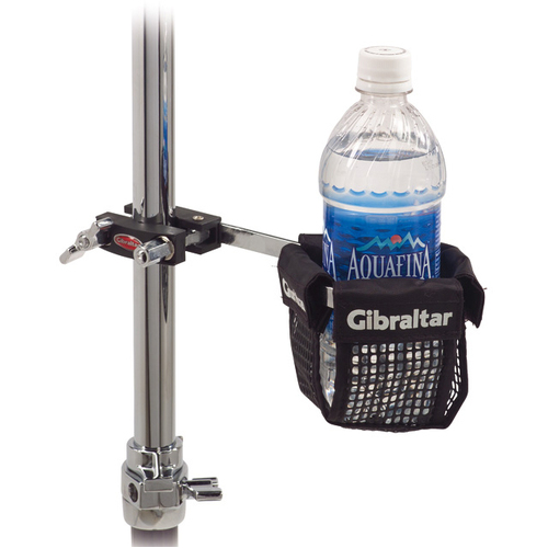 Gibraltar Deluxe Soft Drink Holder with Mount - High-Test Material, Upgraded Stand, Oversized Wing Nut, Embroidered Logo