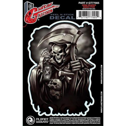 Planet Waves Guitar Tattoo, Grim Reaper