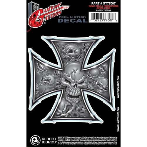 Planet Waves Guitar Tattoo, Iron Cross