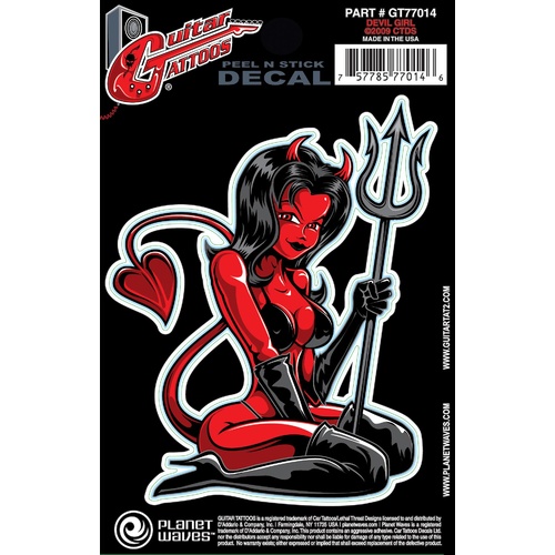 Planet Waves Guitar Tattoo, Devil Girl