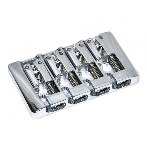 GT Bass Bridge with Zinc Saddles Chrome Finish 4-String 19mm String Spacing