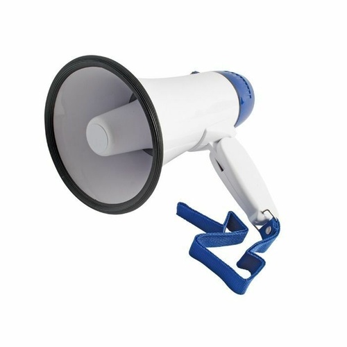 DXP Megaphone 10 Watt Hand-Held Battery Powered 200m Range 