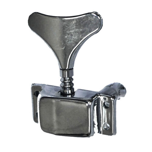 GT Electric Bass Guitar Chrome Finish Covered Tuning Machines (2+2)