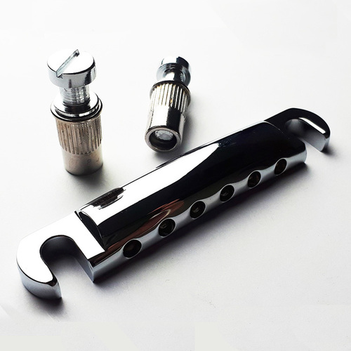 GT Vintage LP-Style Electric Guitar Stop Tailpiece Chrome Finish