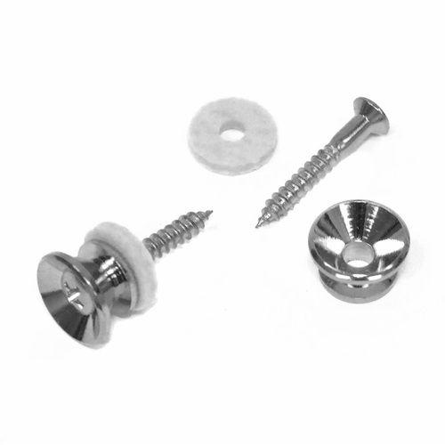 GT Strap Buttons with Screws - Chrome Finish (Pack of 6)