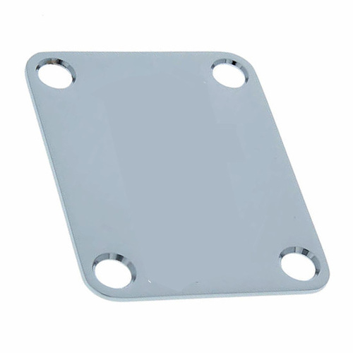 GT 4-Hole Neck Plate Chrome Finish, Screws Not Included (Pk-1)
