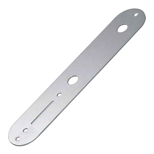 GT TL-Style Chrome Control Plate, 160mm x 32mm, 8mm Knob Holes, 60mm Spacing, 150mm Mounting Holes, Screws Not Included