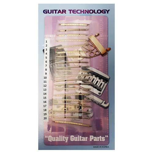 GT Nickel/Silver 20-Fret Acoustic Guitar Fretwire Set 2.30mm