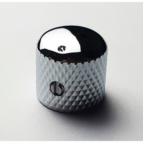 GT Metal Knurled Dome Knobs with Marker in Chrome Finish - Pack of 2