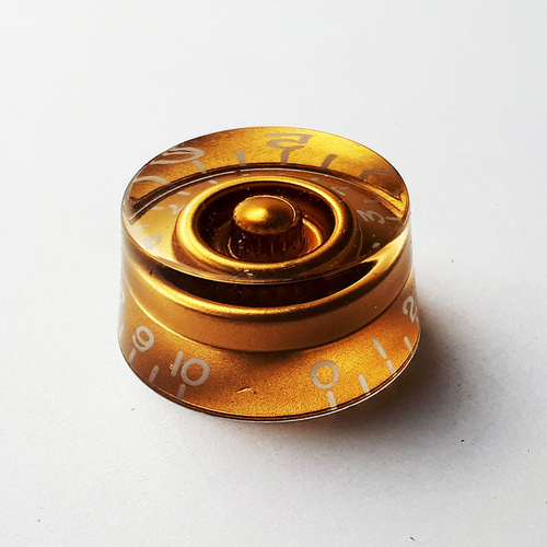 GT Acrylic Speed Knobs Gold, Numbered 0-10 (Pack of 2)