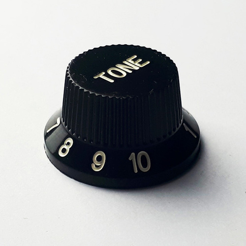 GT ABS ST-Style Tone Knobs in Black (Pk-2)