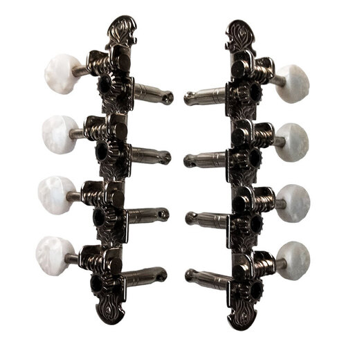 GT Mandolin Tuning Machines Nickel Finish 8-String with White Pearl Buttons