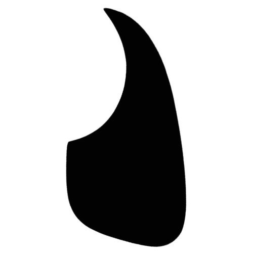 GT Black Acoustic Guitar Pickguard with Adhesive Backing