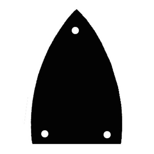GT Truss Rod Cover Plate in Black Finish (Pk-1)