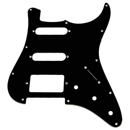 GT 3-Ply ST-Style Electric Guitar Pickguard Black for 2SC/1HB Models (Pk-1)