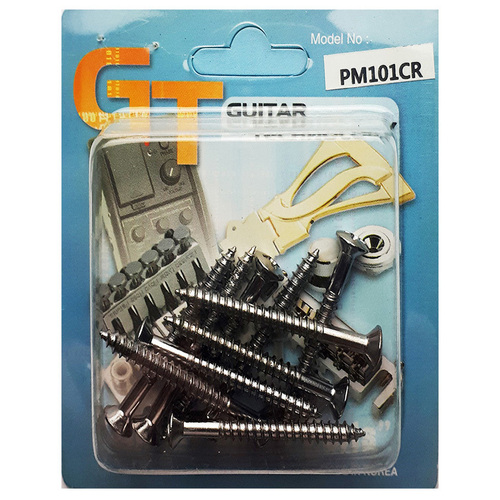 GT Wood Screws Oval Head Chrome Finish 4.1mm x 40mm Pack of 10