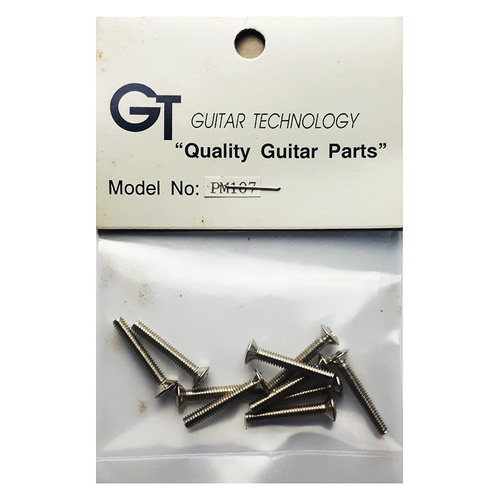 GT Machined Oval Head Screws Nickel Finish 2.75mm x 18mm Pack of 10