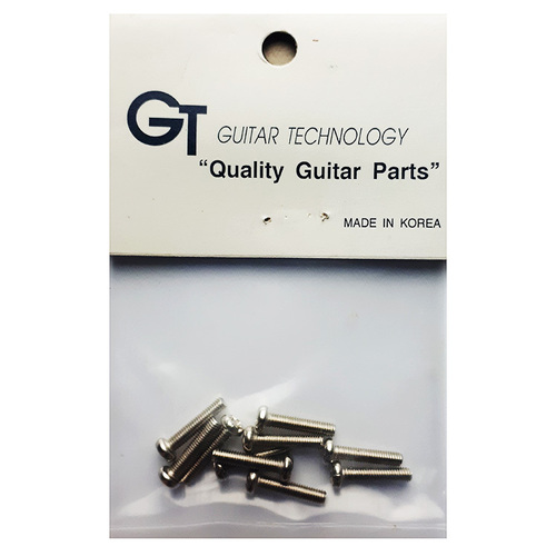 GT Machined Screws Round Head Nickel Finish 2.7mm x 13.5mm Pack of 10