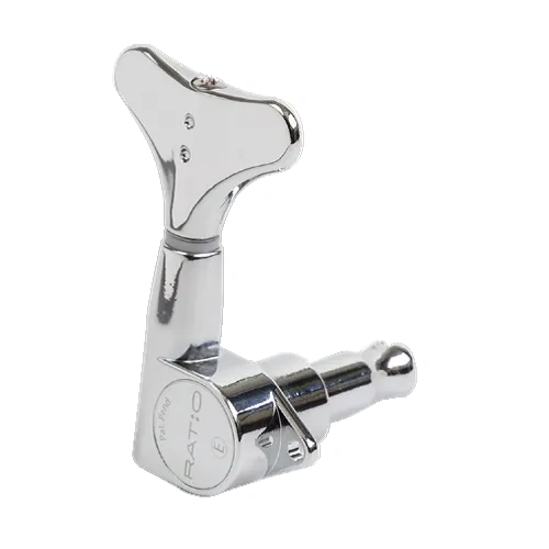 Graph Tech Ratio M/Heads Bass 2+2 Modern Machine Heads, Chrome 23:1-48:1 Gear Ratio