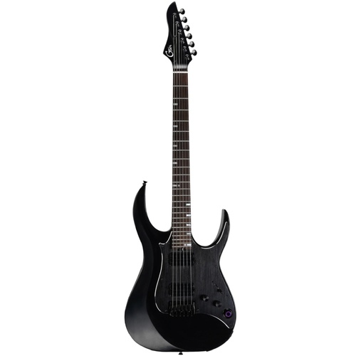 Mooer GTRS M800 Intelligent Electric Guitar Pearl Black with Alder Body, Roasted Maple Neck, and Rosewood Fingerboard