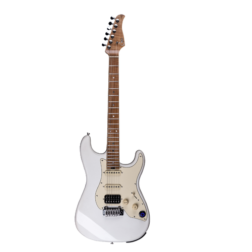 Mooer GTRS P801 Intelligent Electric Guitar Olympic White with GTRS Processor System, Upgraded Pickups, and Bluetooth App