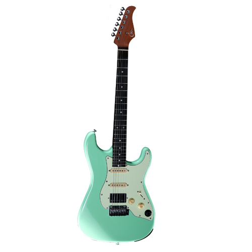 Mooer GTRS S800 Intelligent Electric Guitar Surf Green with Alnico V Pickups and Mobile App Connectivity
