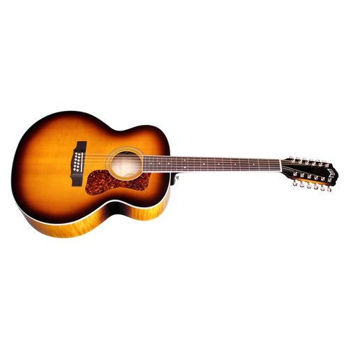Guild F-2512E Deluxe Jumbo 12 String Acoustic Guitar Antique Sunburst