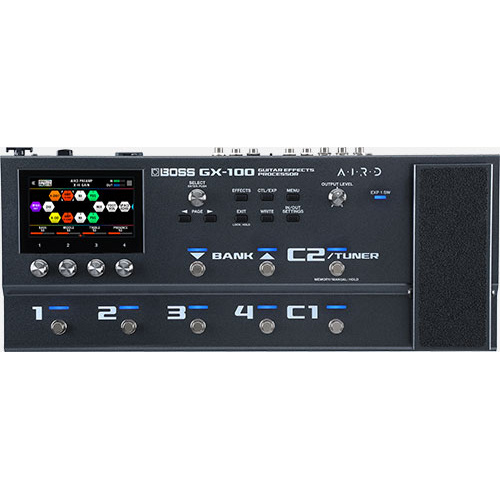 BOSS GX-100 Guitar Multi Effects Processor - 23 AIRD Amps, 150+ Effects, Intuitive Touchscreen Design